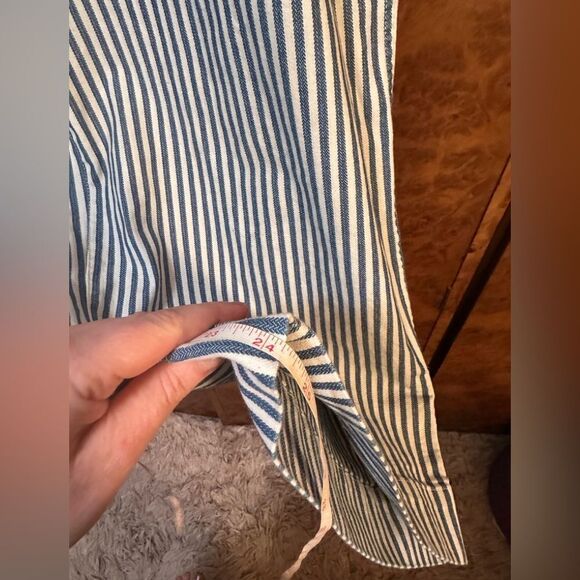 Madewell Blue Striped Pants - - Picture 4 of 7